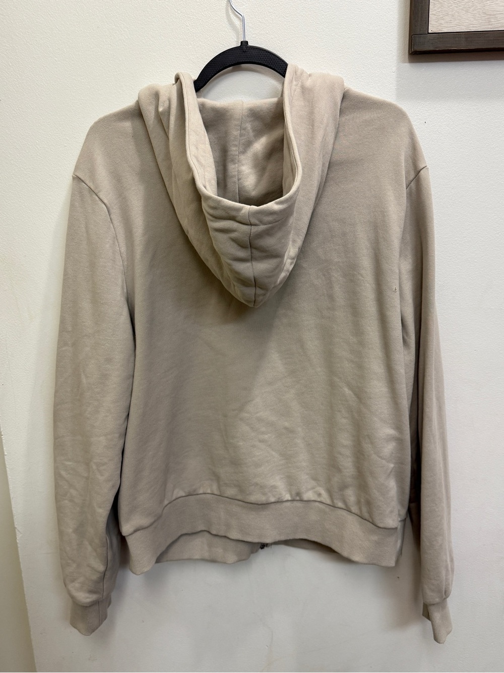Mixed Emotion Studded Taupe Zip-Up Hoodie Sweater - Picture 6 of 7